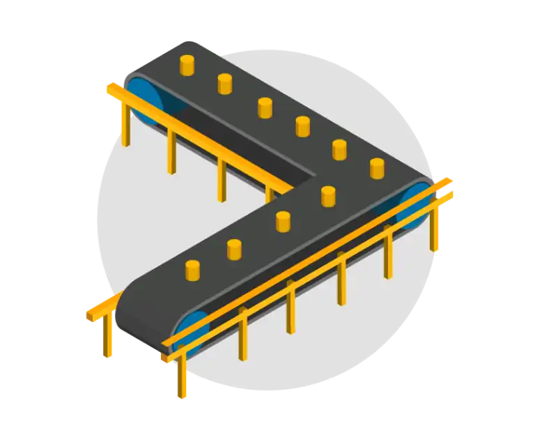 Vertex material handling conveyor system production